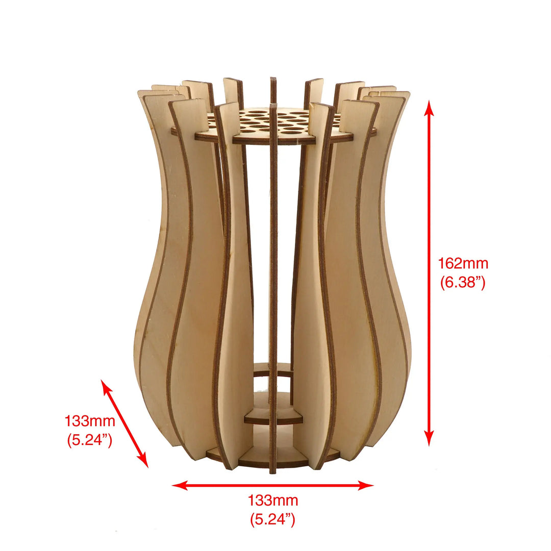 Brickcessories  Birch Wood Vase Kit for LEGO Flowers and Bouquets