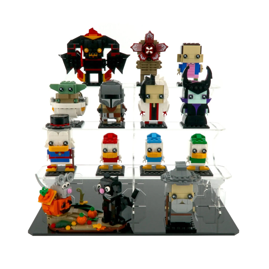 Brickcessories  Multi-tier shelves for LEGO BrickHeadz and Funko Pop! Figures