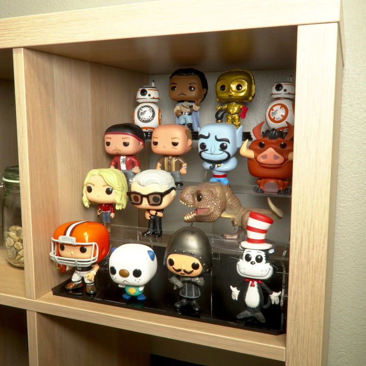 Brickcessories  Multi-tier shelves for LEGO BrickHeadz and Funko Pop! Figures