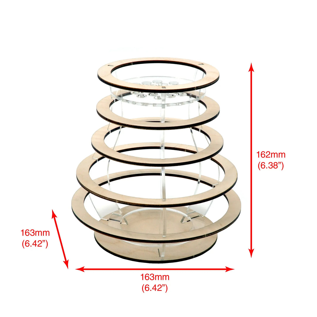 Brickcessories  PRE-BUILT Floating Rings Vase for LEGO Flowers
