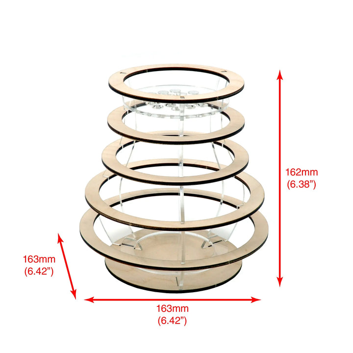 Brickcessories  PRE-BUILT Floating Rings Vase for LEGO Flowers