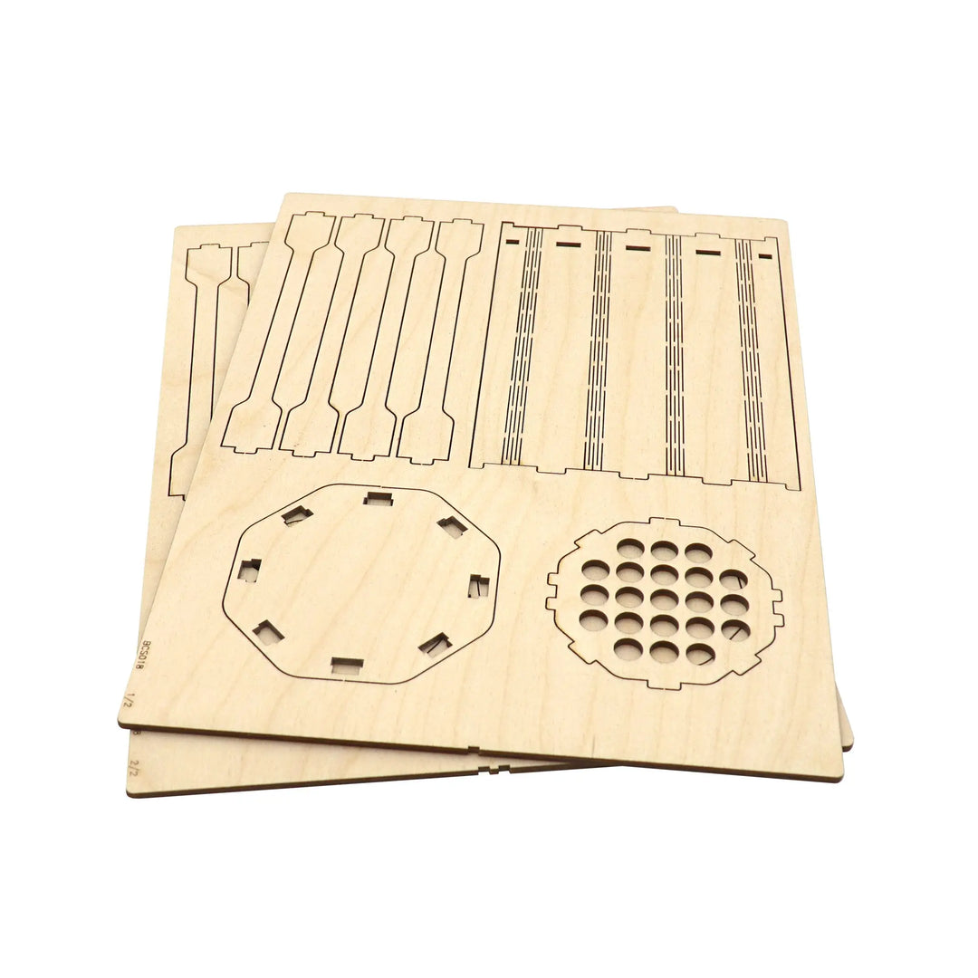 Brickcessories  Birch Wood Hex Vase Kit for LEGO Flowers and Bouquets