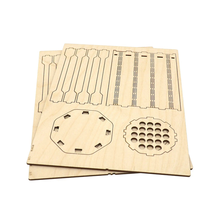 Brickcessories  Birch Wood Hex Vase Kit for LEGO Flowers and Bouquets