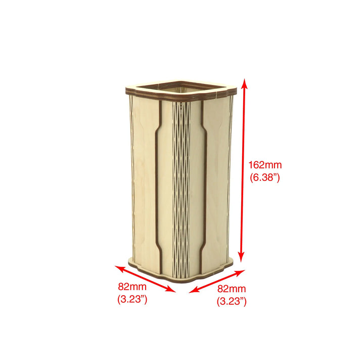 Brickcessories  Birch Rectangular Vase Kit for LEGO Flowers and Bouquets