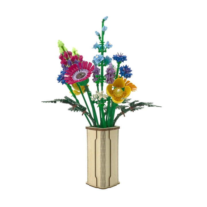Brickcessories  Birch Rectangular Vase Kit for LEGO Flowers and Bouquets