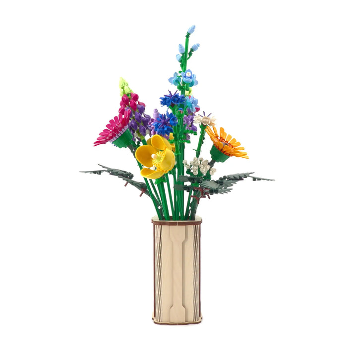 Brickcessories  Birch Rectangular Vase Kit for LEGO Flowers and Bouquets
