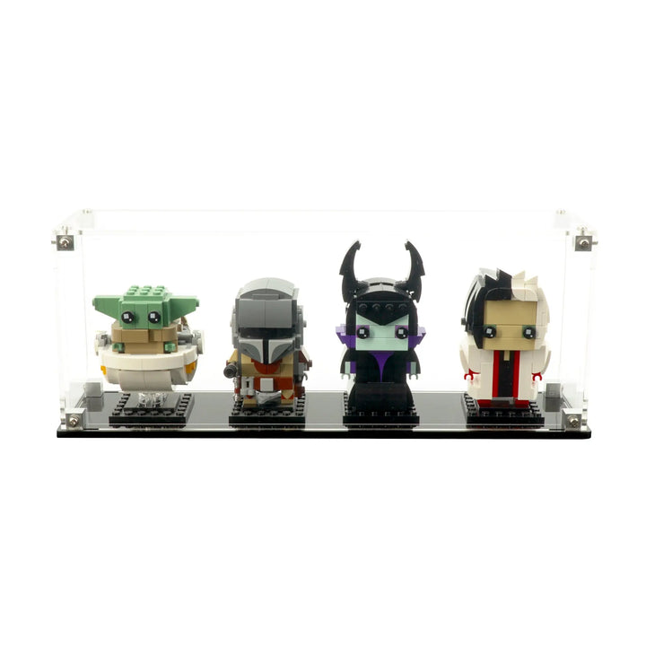 Brickcessories  Display Case for 4 BrickHeadz