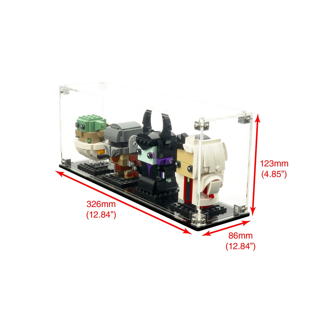 Brickcessories  Display Case for 4 BrickHeadz