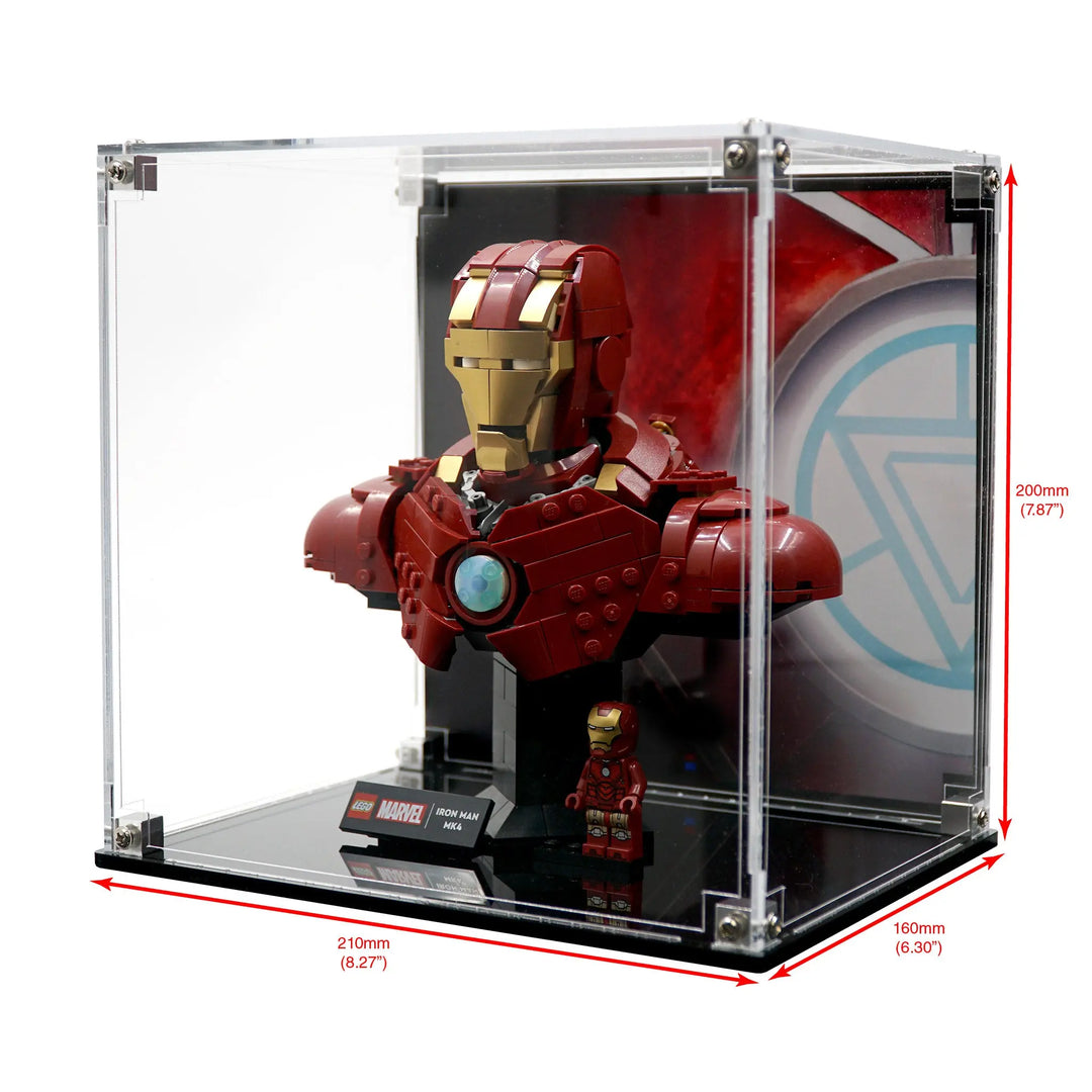 Brickcessories  Display Case for 76327 - Iron Man MK4 Bust