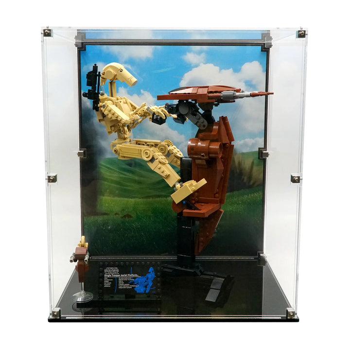 Brickcessories  Display Case for 75428 - Battle Droid with STAP