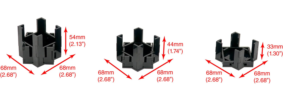 Brickcessories  Acrylic Pot Stands for LEGO 10309 - Succulents