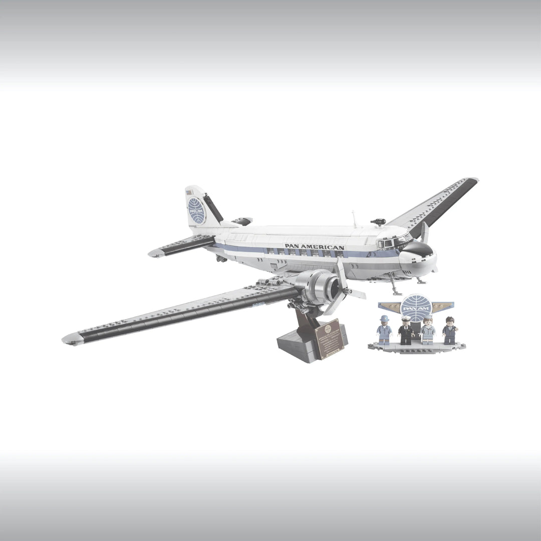 Display for LEGO Icons Douglas DC-3 PAN AM Airliner (11378)