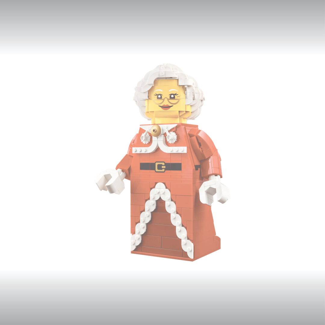 Display for LEGO Up-Scaled Mrs. Claus Minifigure (40875)