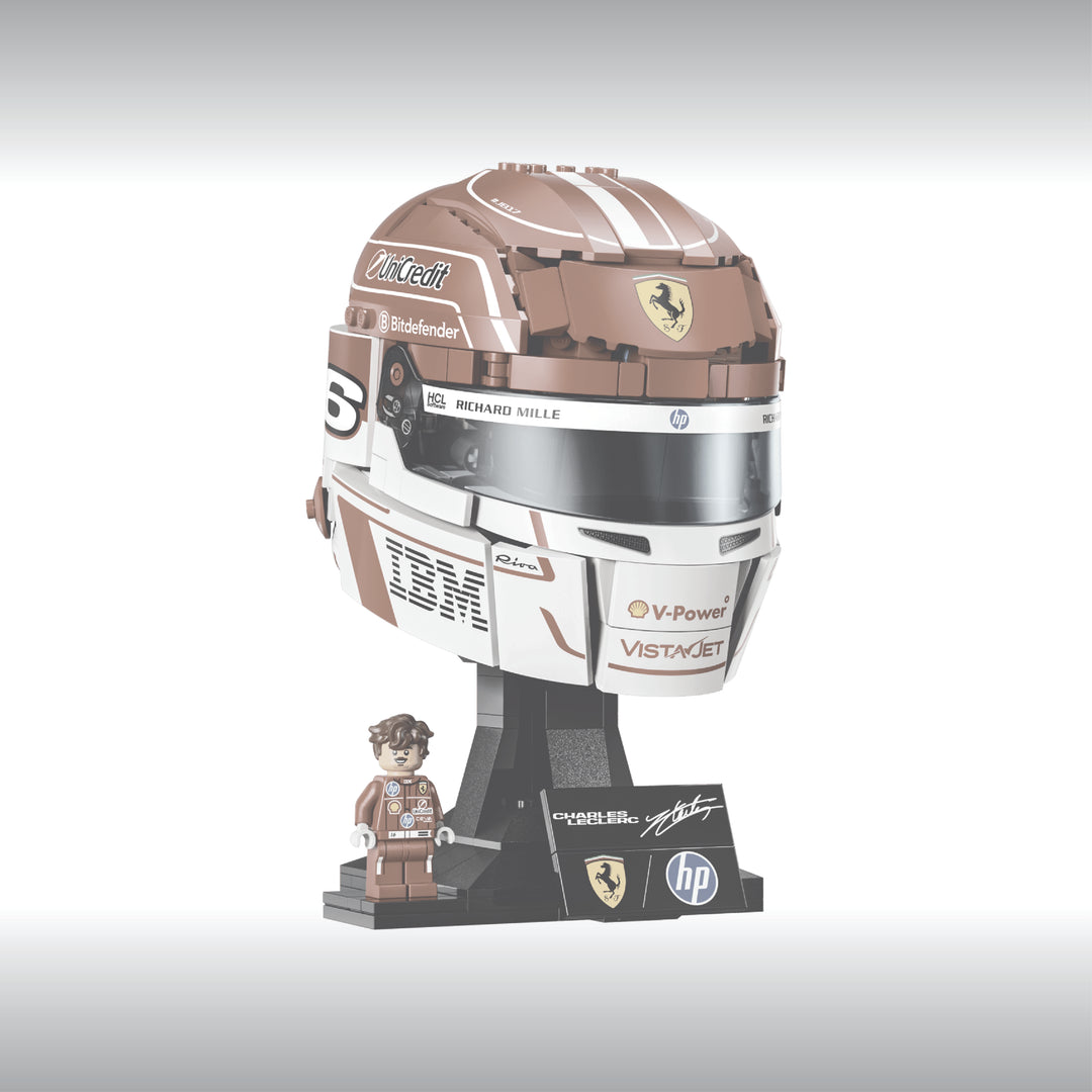 Display for LEGO Editions Scuderia Ferrari HP Charles Leclerc Helmet (43014)