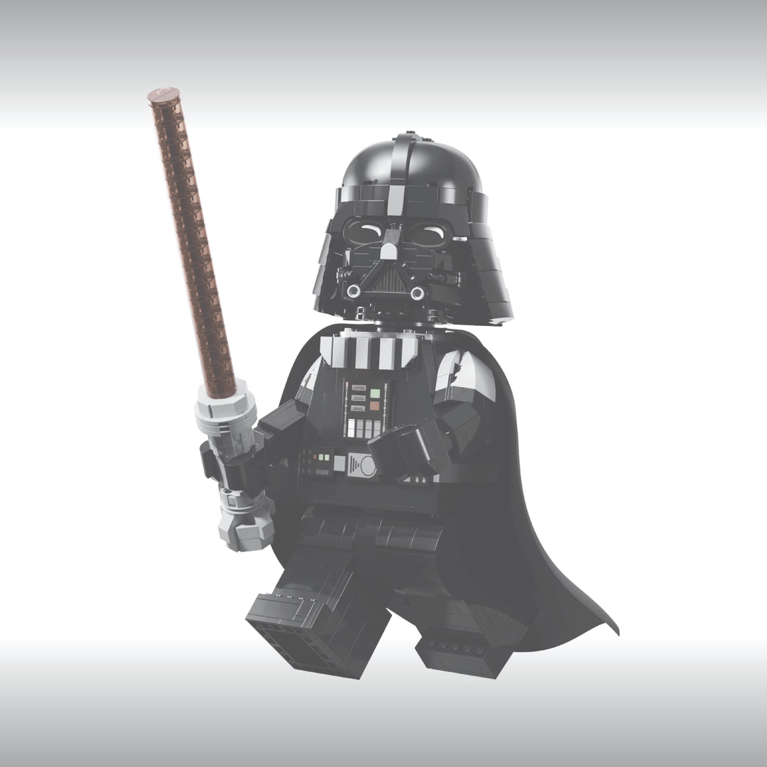 Display for LEGO Star Wars Up-Scaled Darth Vader Minifigure (75461)