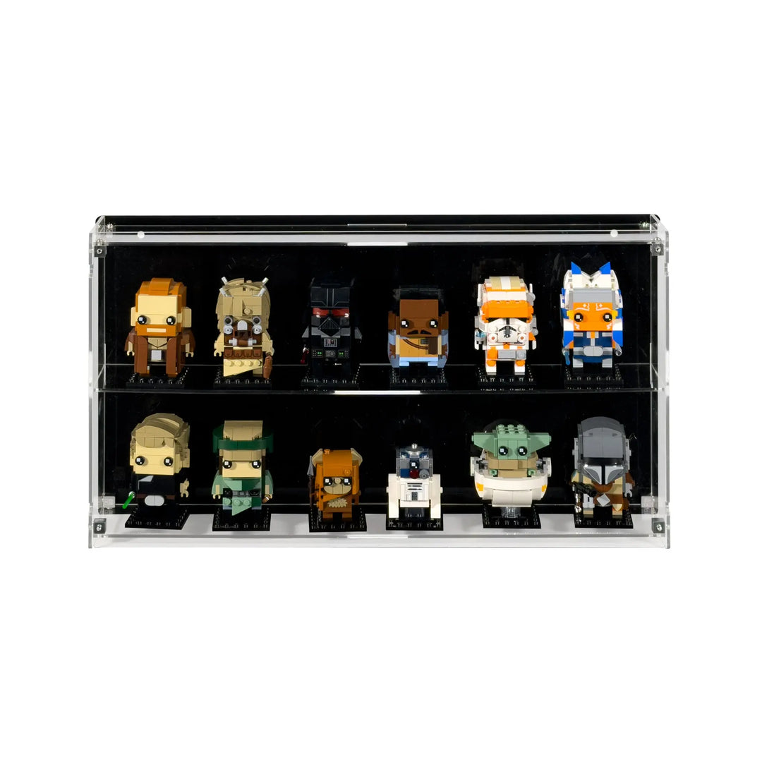 Wall-mount Display Case for LEGO BrickHeadz and Funko Pop! figures
