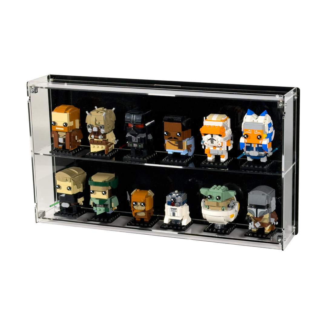 Wall-mount Display Case for LEGO BrickHeadz and Funko Pop! figures