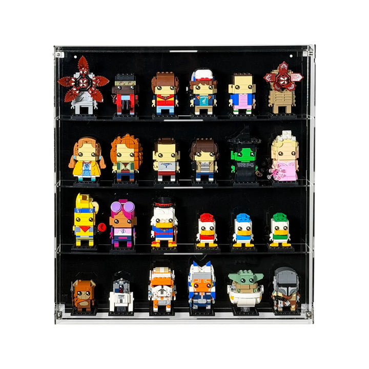 Wall-mount Display Case for LEGO BrickHeadz and Funko Pop! figures