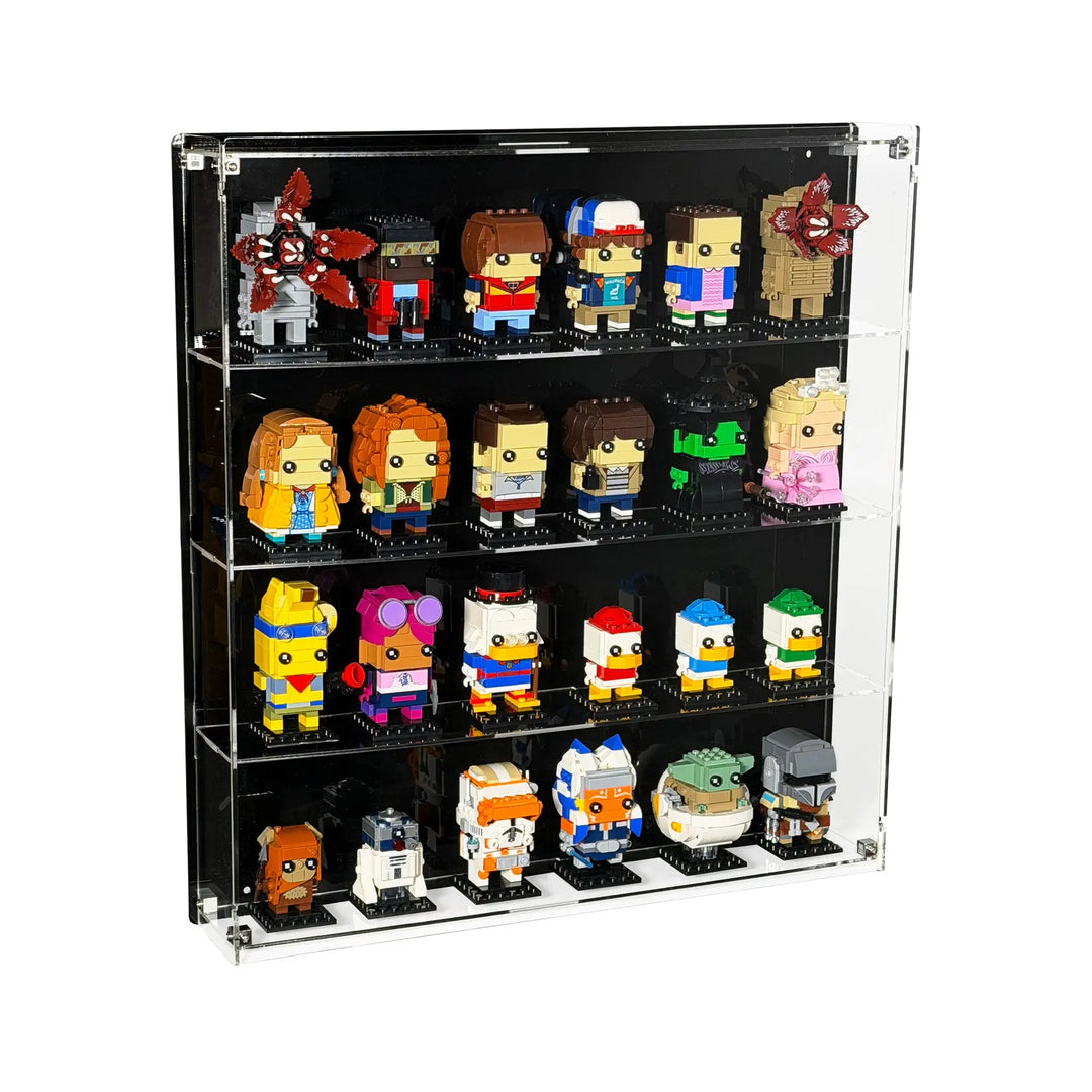 Wall-mount Display Case for LEGO BrickHeadz and Funko Pop! figures