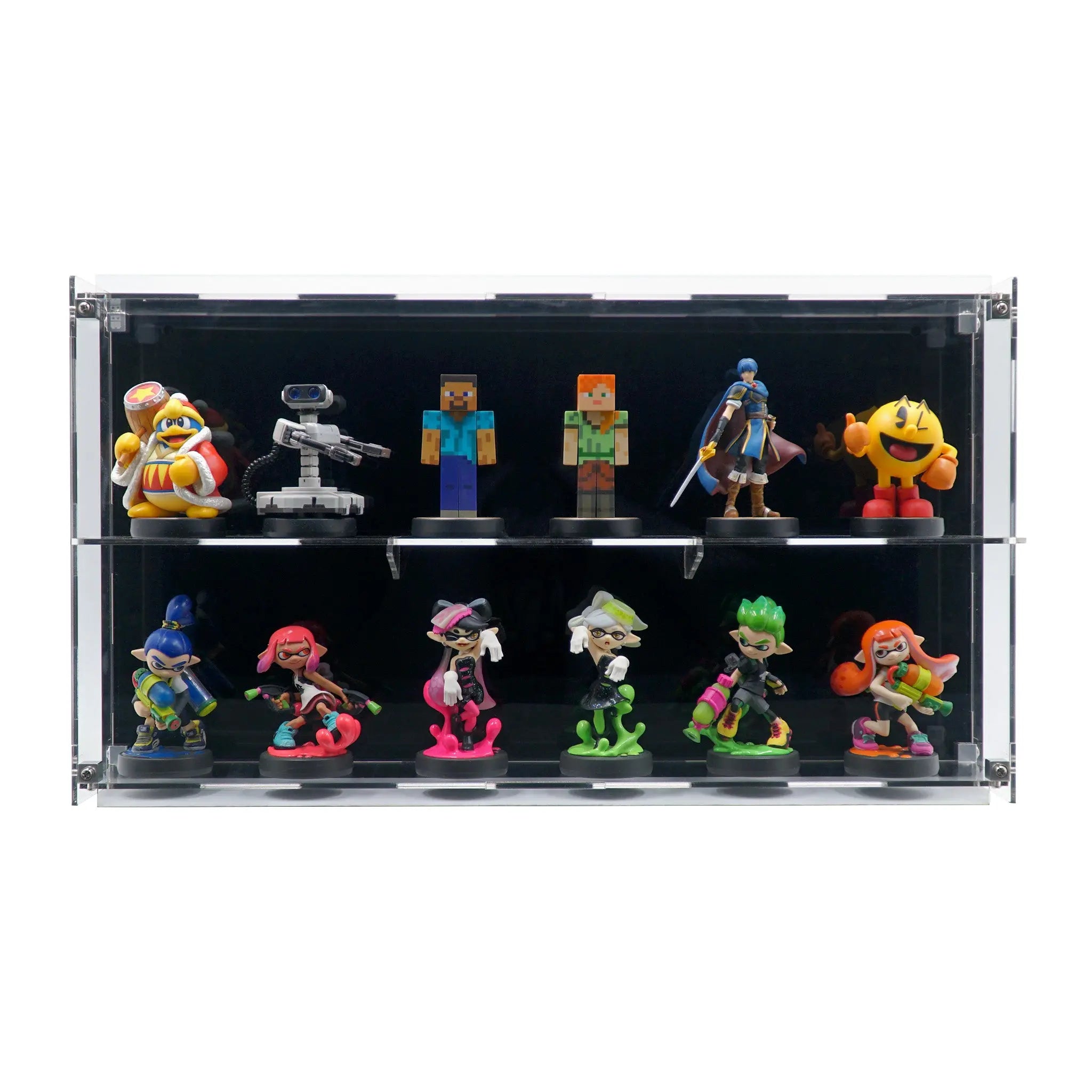 Wall-mount Display Case for 12 LEGO BrickHeadz and Funko Pop