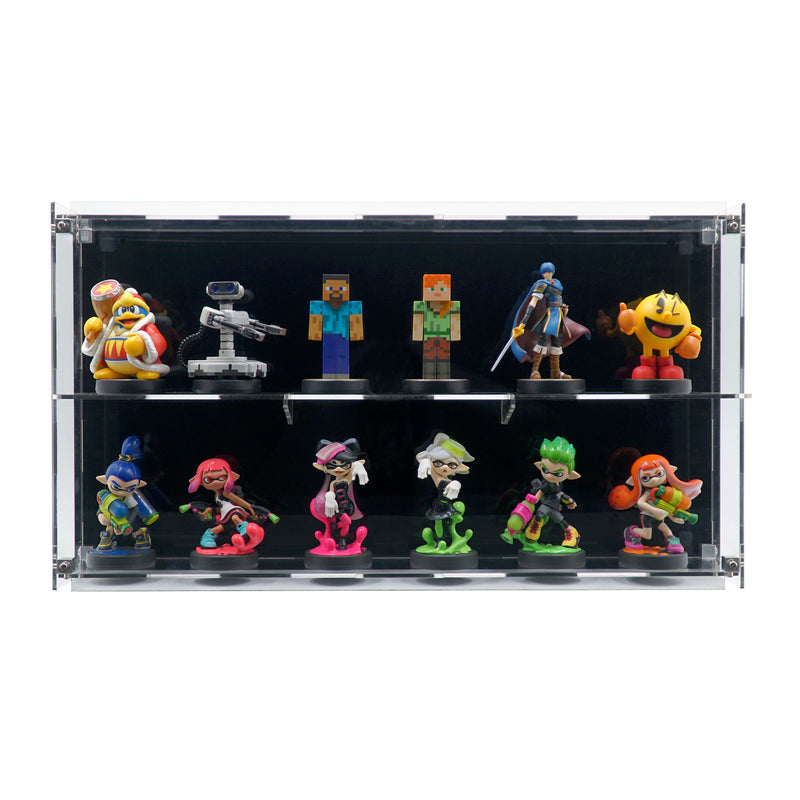 Wall-mount Display Case for 12 LEGO® BrickHeadz™ and Funko Pop! figures