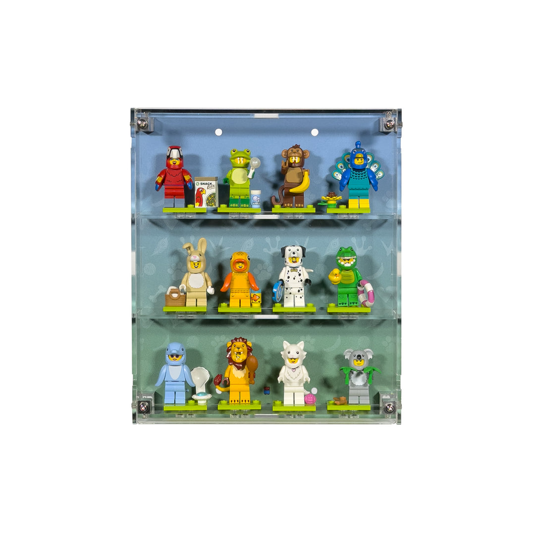 Small Wall-Mount Display Case for LEGO Minifigures