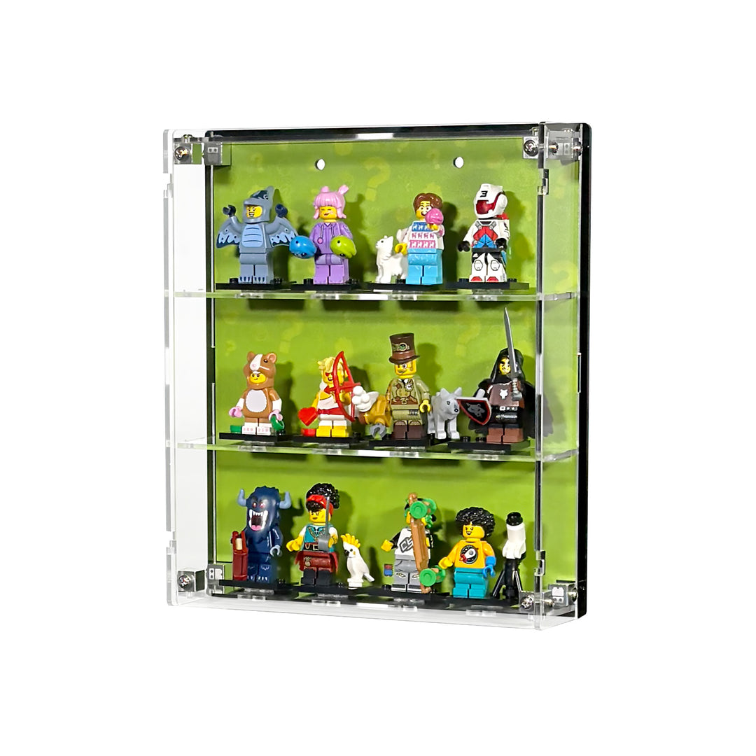 Small Wall-Mount Display Case for LEGO Minifigures