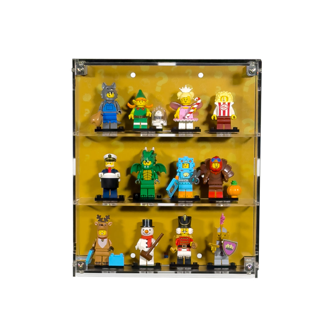 Small Wall-Mount Display Case for LEGO Minifigures