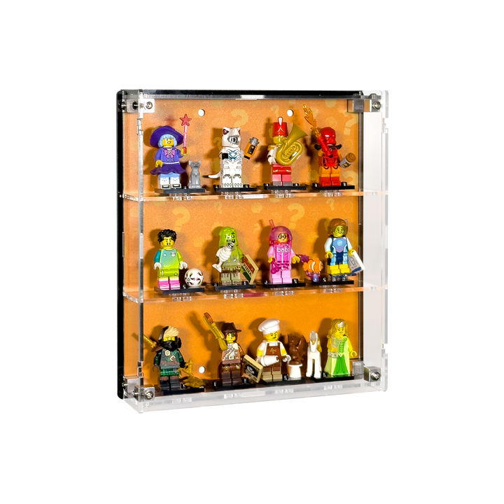 Small Wall-Mount Display Case for LEGO Minifigures