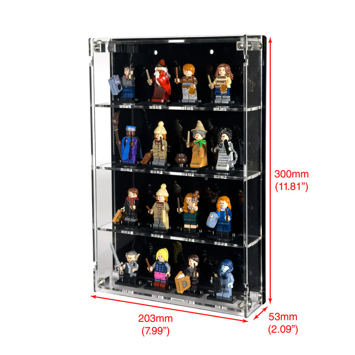 Small Wall-Mount Display Case for LEGO Minifigures