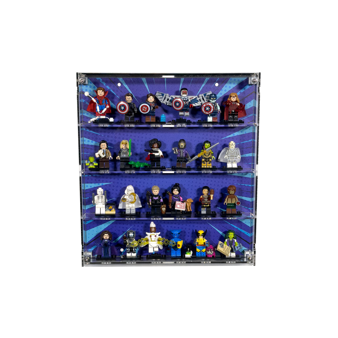 Small Wall-Mount Display Case for LEGO Minifigures