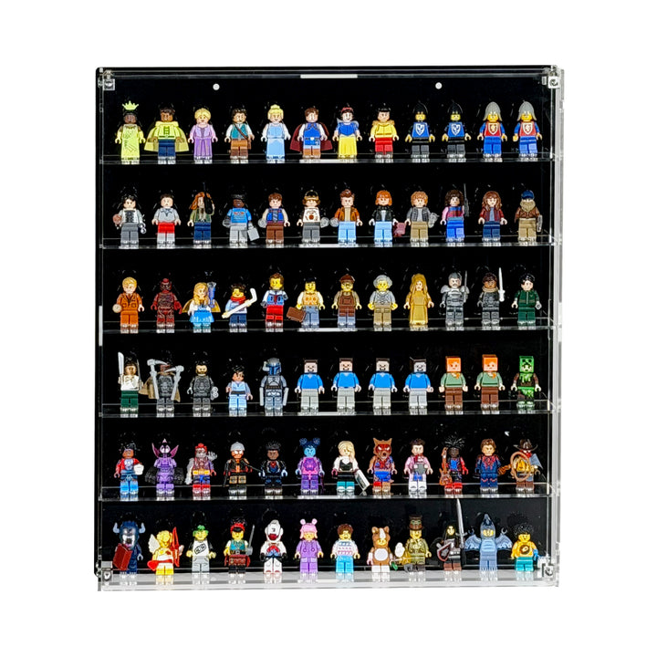 Large Wall-Mount Display Case for LEGO Minifigures