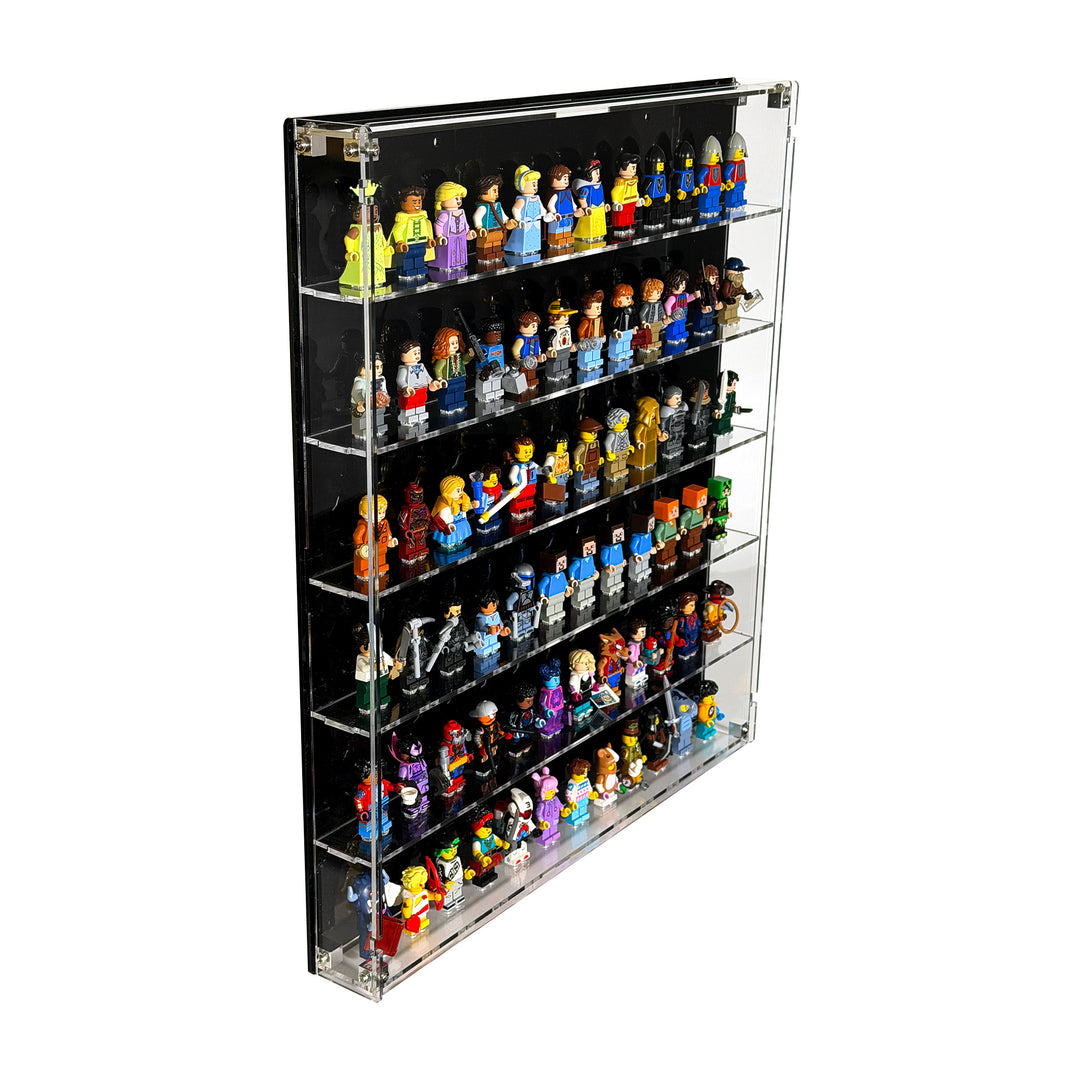 Large Wall-Mount Display Case for LEGO Minifigures
