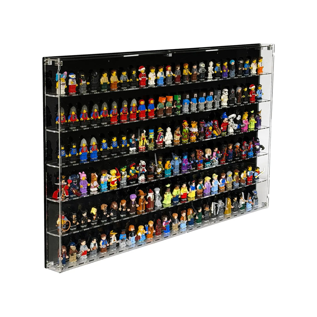 Wall-Mount Display Case for LEGO Minifigures