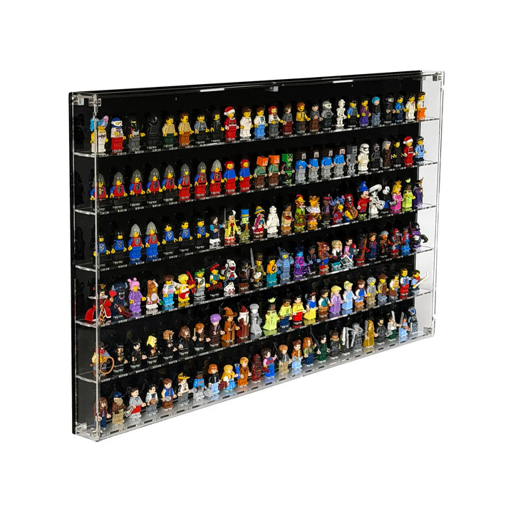 Wall-Mount Display Case for LEGO Minifigures