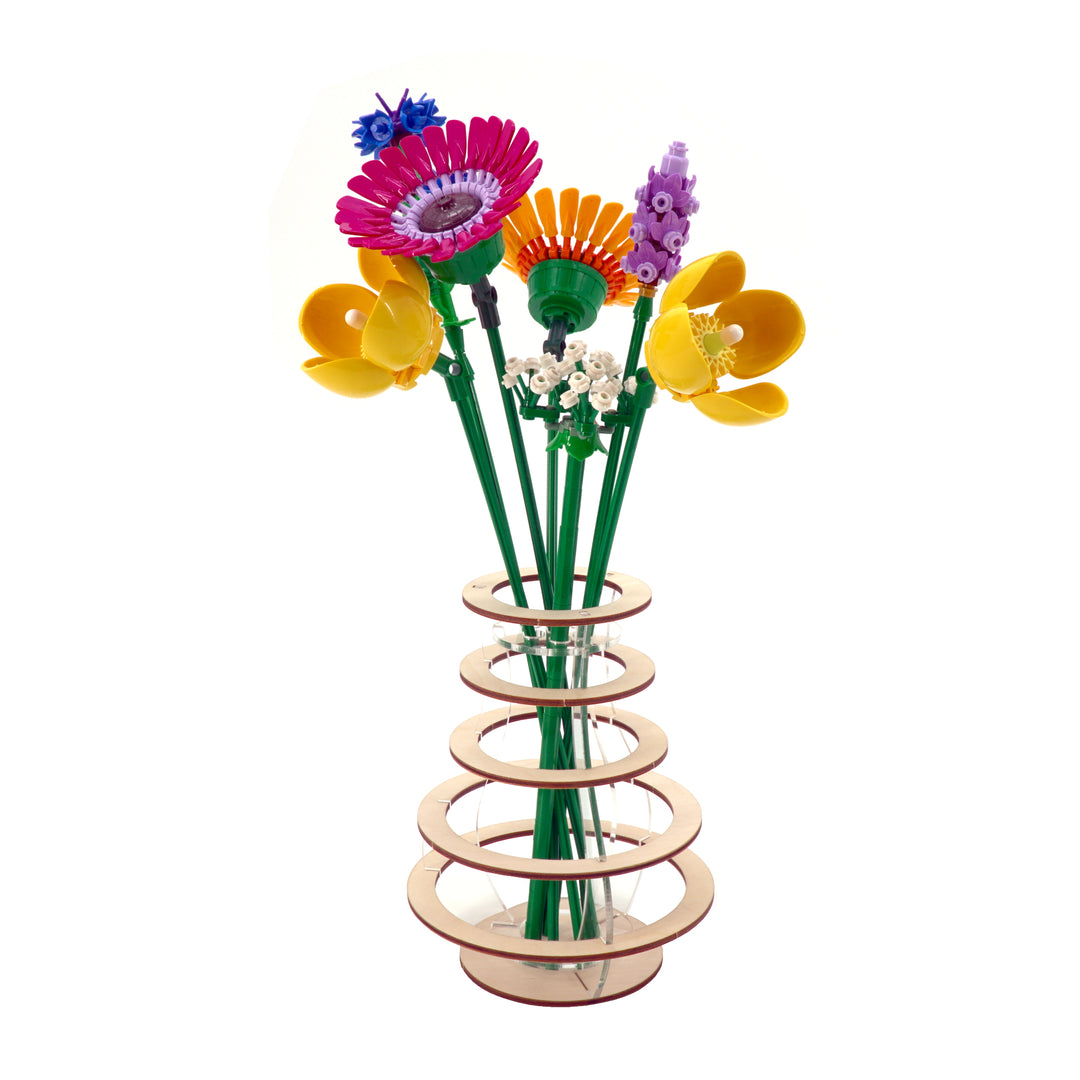 Floating Rings Vase for LEGO® Flowers (Small)