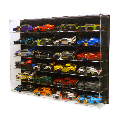 Wall-Mount Display Case for 24 LEGO® Speed Champions Cars