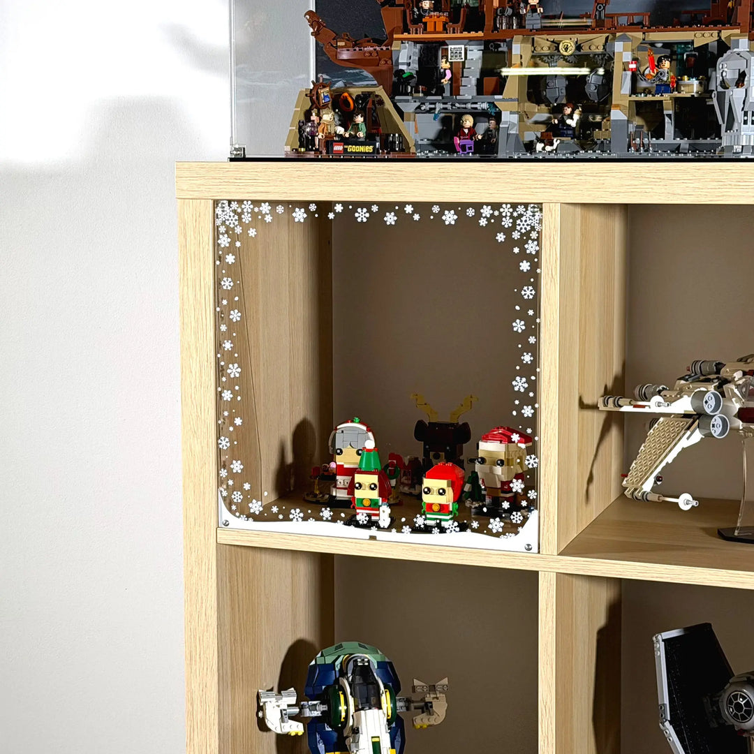 lego aufbewahrung ikea kallax Display Window for IKEA KALLAX Shelving Unit Snow