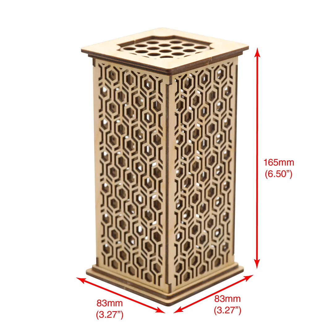 Brickcessories  Designer Wood Vase for LEGO Flowers and Bouquets - Hexagons