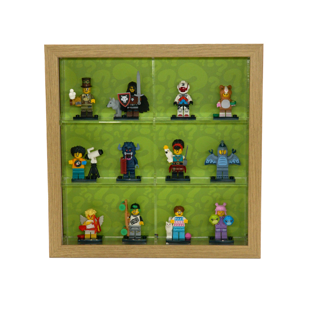 Brickcessories  LEGO Minifig Small Sannhed Frame Insert - 3 Rows (9.75" x 9.75")