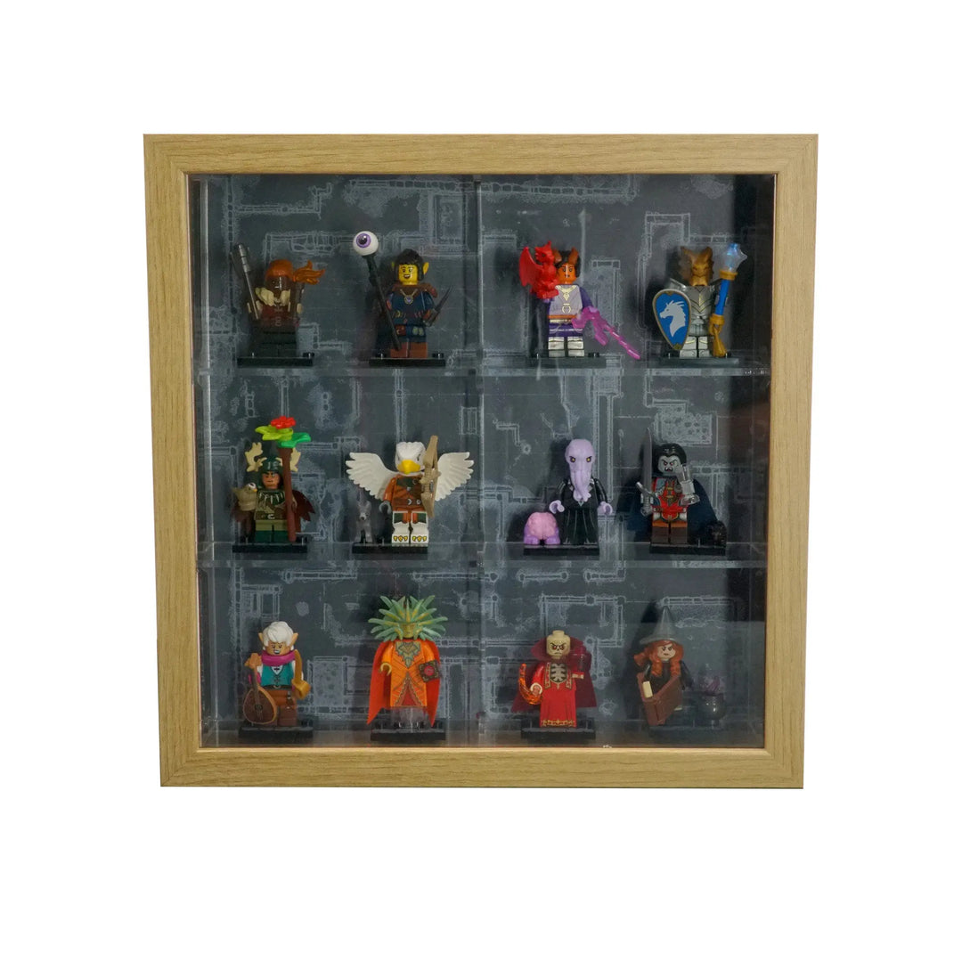 LEGO Minifig Frame Insert for Small IKEA SANNAHED frame - 3 or 4 Rows (9.75" x 9.75")