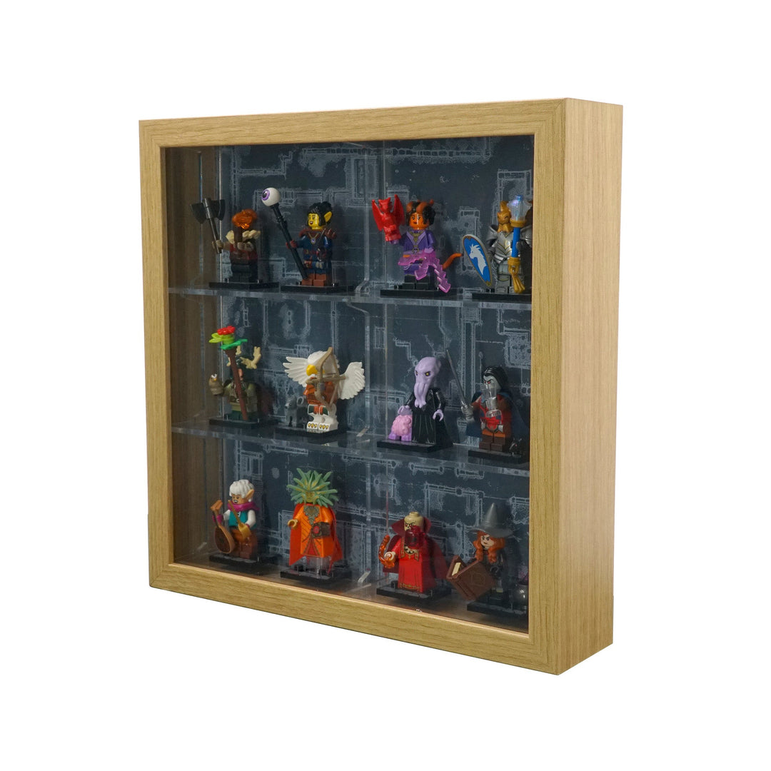 Brickcessories  LEGO Minifig Small Sannhed Frame Insert - 3 Rows (9.75" x 9.75")