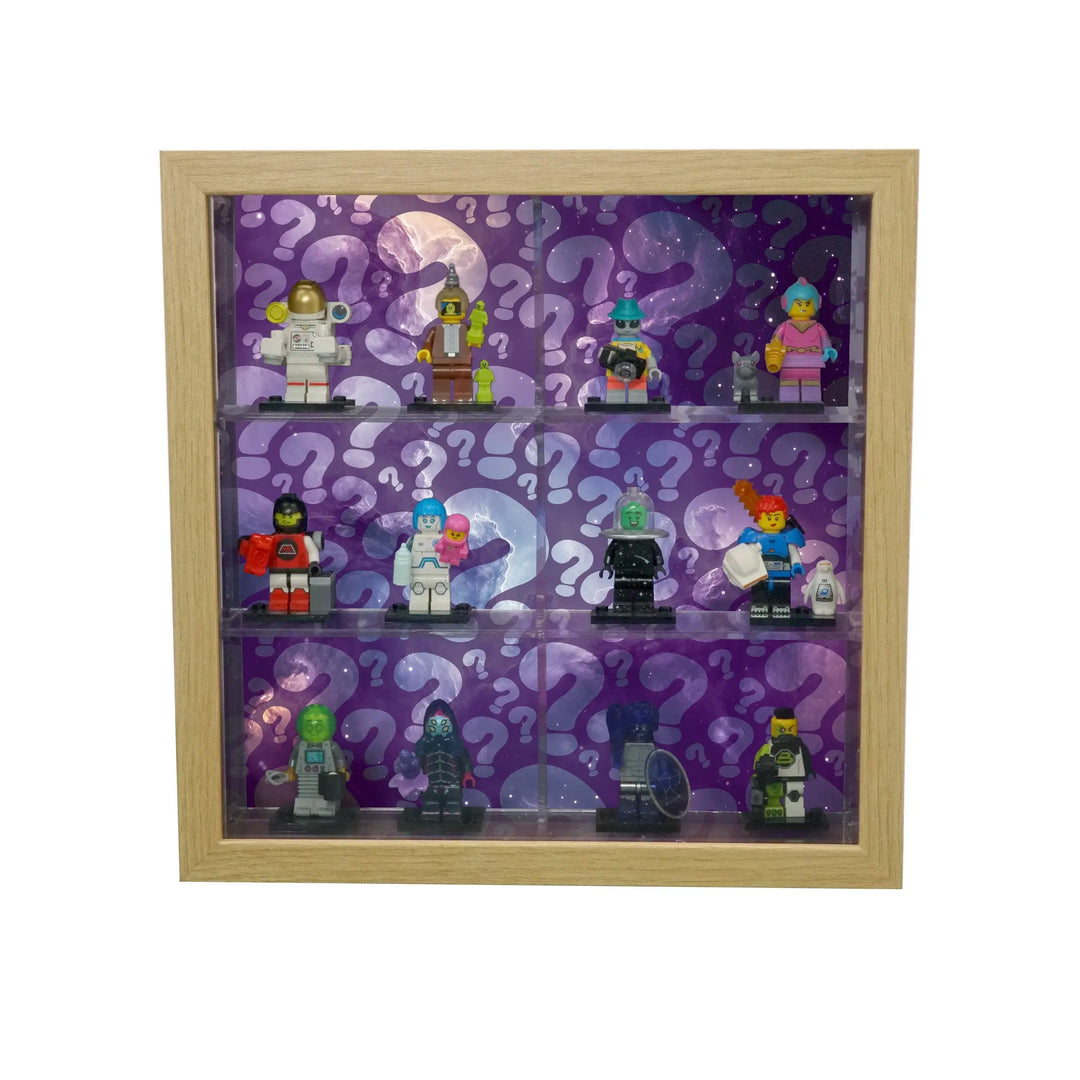 Brickcessories  LEGO Minifig Small Sannhed Frame Insert - 3 Rows (9.75" x 9.75")