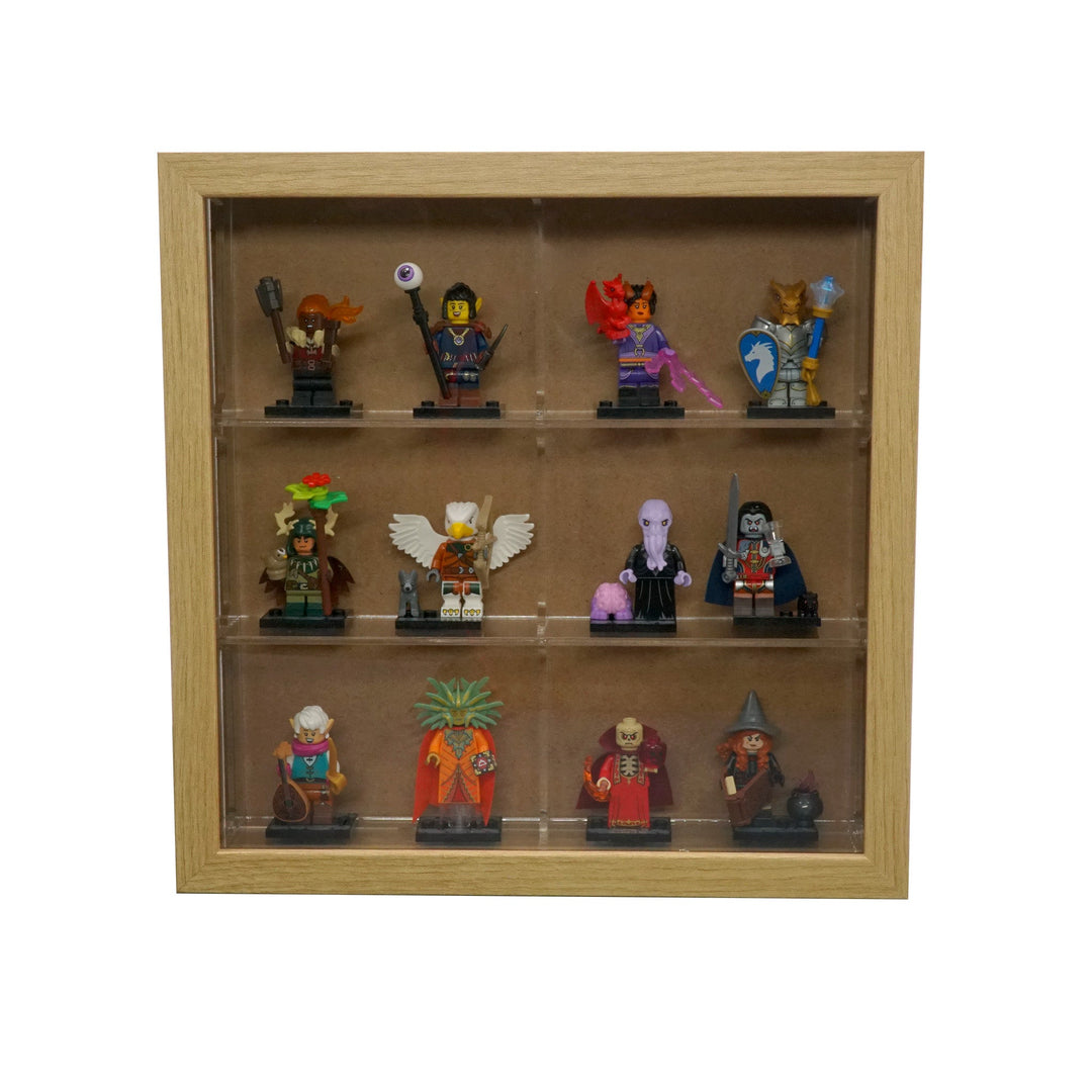 Brickcessories  LEGO Minifig Small Sannhed Frame Insert - 3 Rows (9.75" x 9.75")