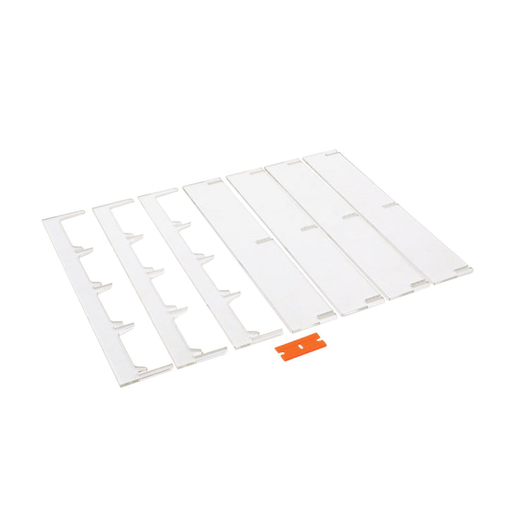 Brickcessories  LEGO Minifig Small Sannhed Frame Insert - 4-Rows (9.75" x 9.75")
