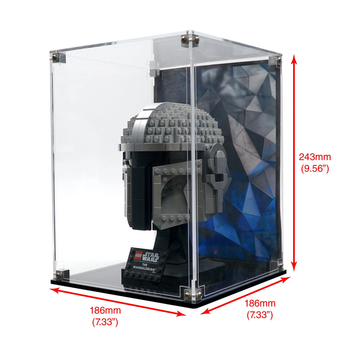Brickcessories  Display Case for 75328 - The Mandalorian Helmet