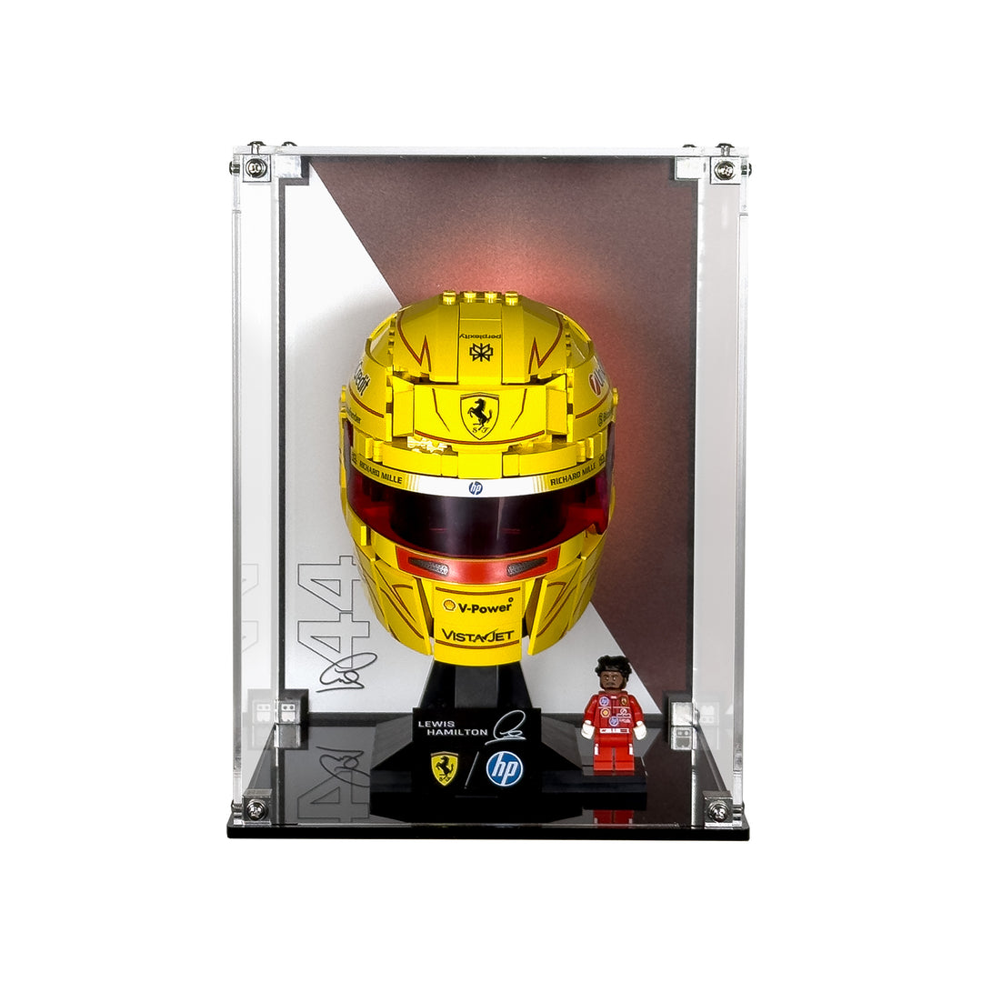 Display Case for LEGO Editions Scuderia Ferrari HP Lewis Hamilton Helmet (43022)
