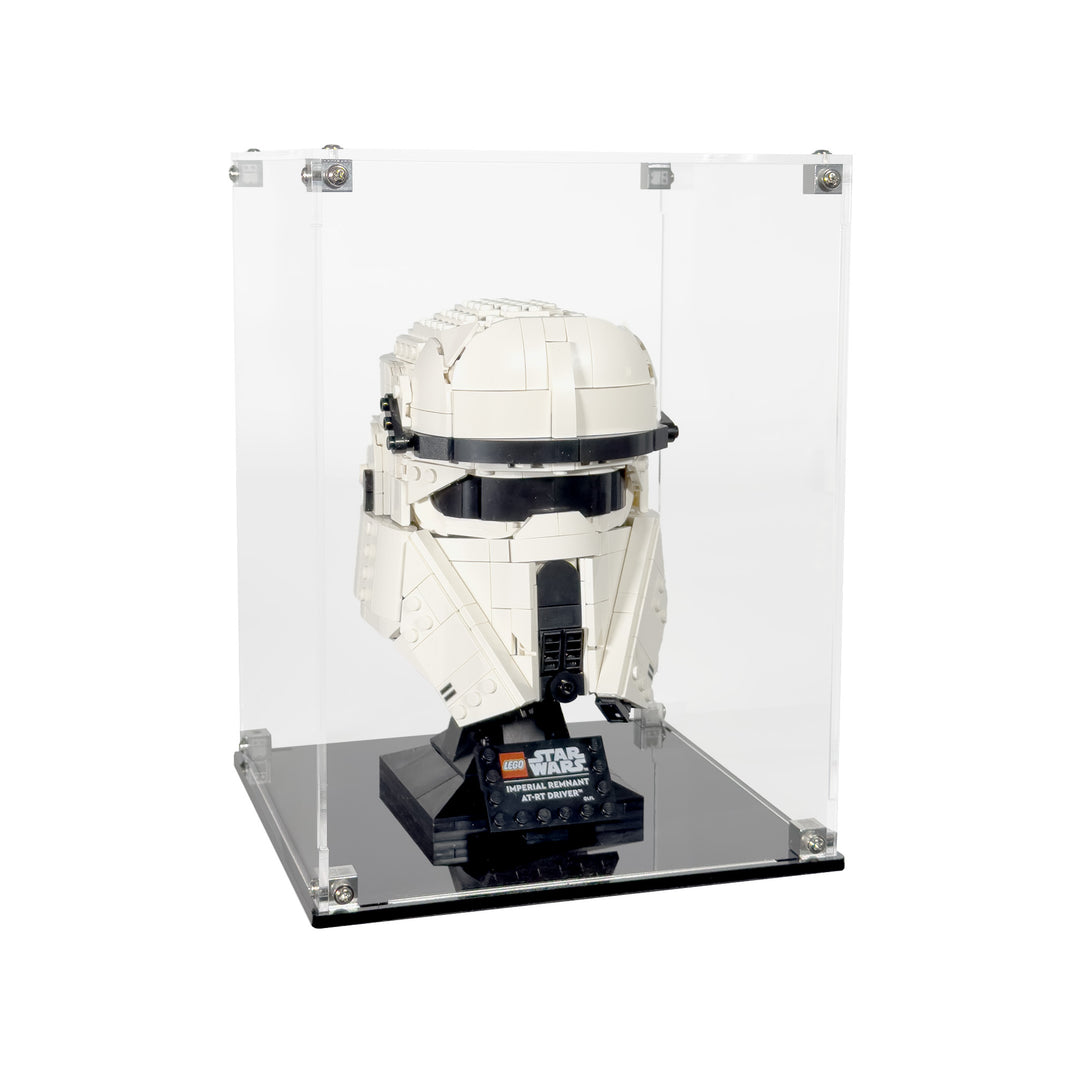 Display Case for LEGO Star Wars Imperial Remnant AT-RT Driver Helmet (75458)