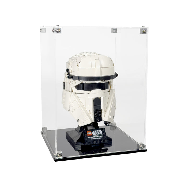 Display Case for LEGO Star Wars Imperial Remnant AT-RT Driver Helmet (75458)
