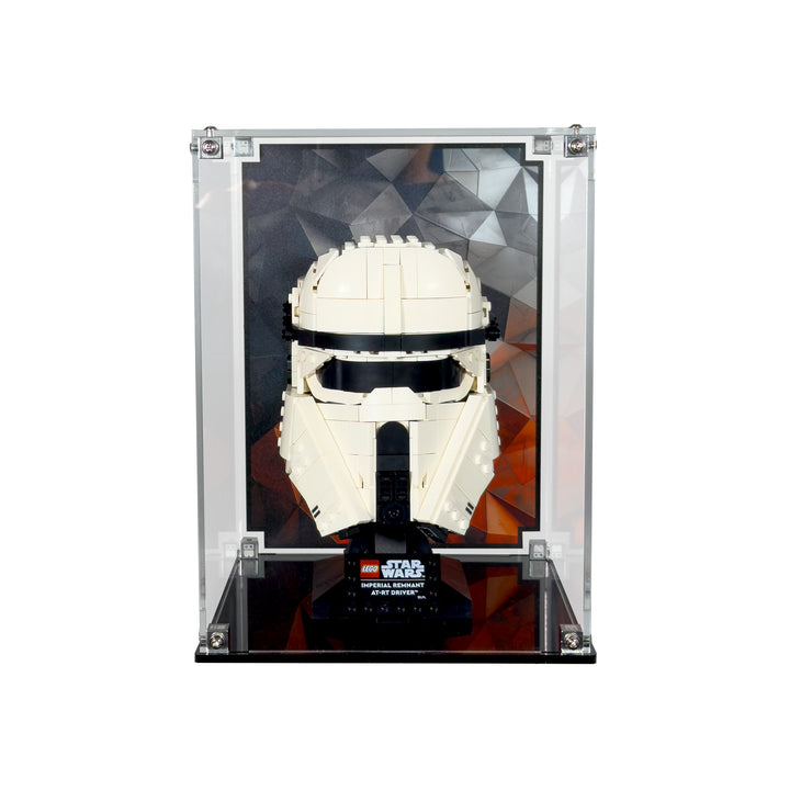 Display Case for LEGO Star Wars Imperial Remnant AT-RT Driver Helmet (75458)